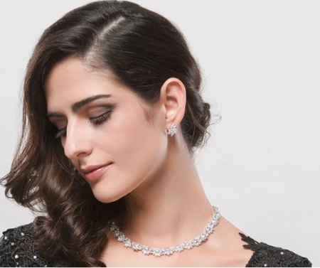 Seturi Mireasa - Set Cercei şi Colier Luxury Bridal