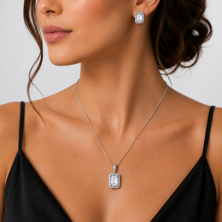 Set Colier și Cercei Sapphire Elegance [1]