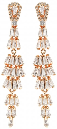 Set Colier si Cercei Fan Pink by Borealy [2]