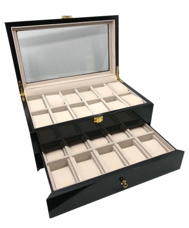 Cutie 22 ceasuri Dark Luxury Wood - personalizabil [0]