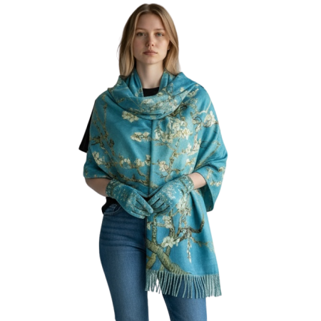 Cadouri pentru Profesori si Profesoare - The Lady in Gold Esarfa Matase  - Gustav Klimt