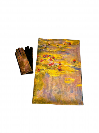 Cadouri de Craciun Pentru Femei - The Lady in Gold Esarfa Matase  - Gustav Klimt