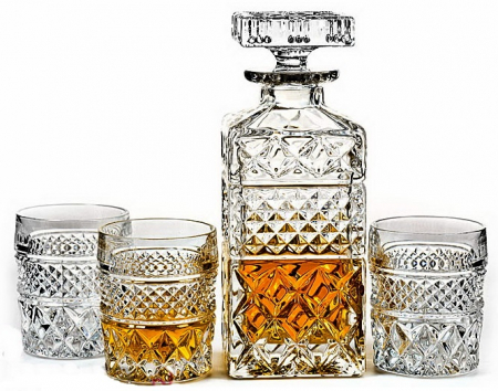 Cadouri de Lux - Set Luxury Decantor Carafa si 6 Pahare din Cristal de Bohemia Kitchen