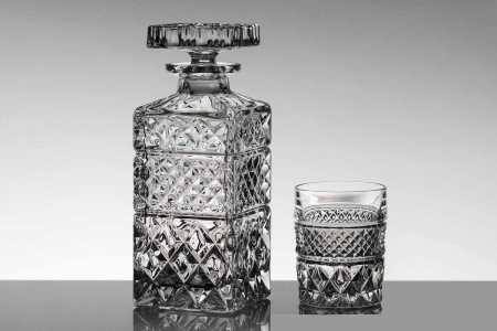 Set Luxury Decantor Carafa si 6 Pahare din Cristal de Bohemia Kitchen [2]