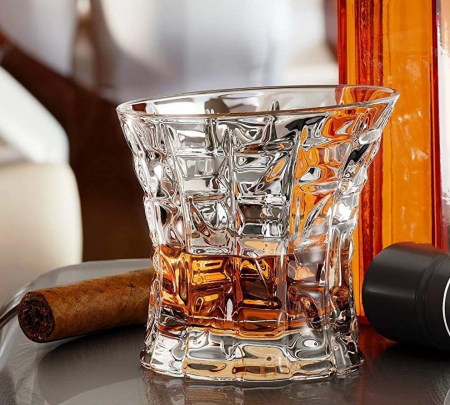 Set Premium Whisky Decantor Carafa si 6 Pahare din Cristal de Bohemia [3]