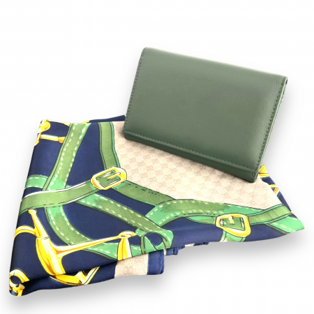 Set Portofel Green piele naturala si Esarfa Matase [0]