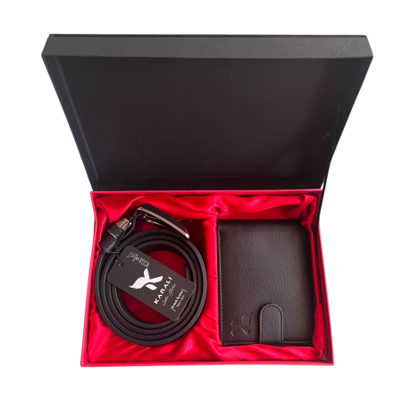 Set Portofel si Curea Piele Naturala & Cutie Cadou Piele [8]