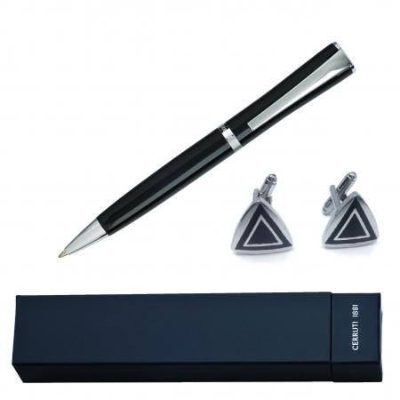 Butoni Camasa Barbati - Set Roller Cerruti 1881 si Butoni Dark Triangle