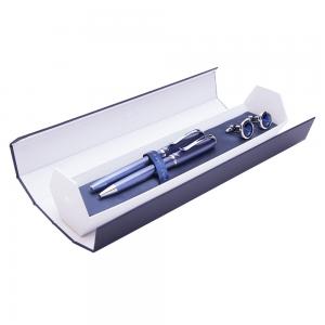 Cadou Business Blue Carbon Stilou, Pix si Butoni Desk [3]