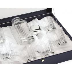 Set Timeless Whisky Crystal Bottle Silver Plated by Chinelli [1]