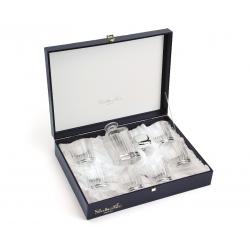 Set Timeless Whisky Crystal Bottle Silver Plated by Chinelli [0]