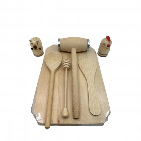 Set Traditional din lemn, 6 piese [0]