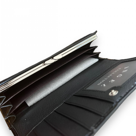 Set Luxury Black Portofel Piele Naturala Rose, Pix Cacharel si Esarfa Matase [2]