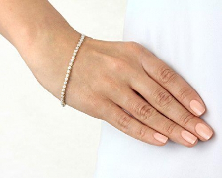 Set White Lady Gold Ballpoint si Note Pad Hugo Boss, si Brăţară Tennis Gold Diamonds [5]