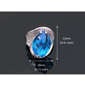 Aquamarine Set Cercei Colier Si Inel by Borealy [7]