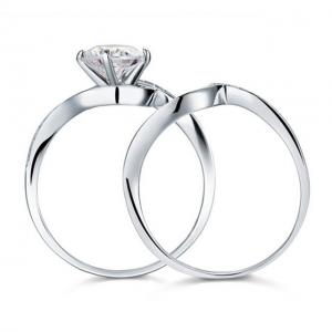 Set Inel şi Verighetă Borealy Argint 925 Luxury Princess Marimea 7,5 [4]