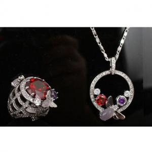 Set Borealy Medalion, Cercei si Inel Luxury Paradise [10]