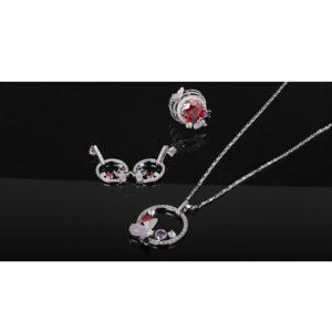 Set Borealy Medalion, Cercei si Inel Luxury Paradise [11]