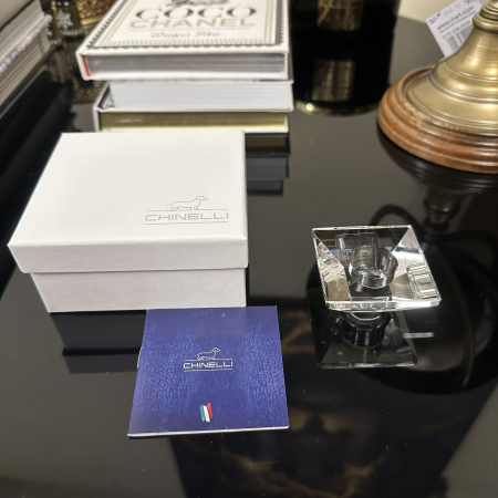 Sfeșnic din cristal QUADRA  "LUX’’  by Chinelli, made in Italy [1]