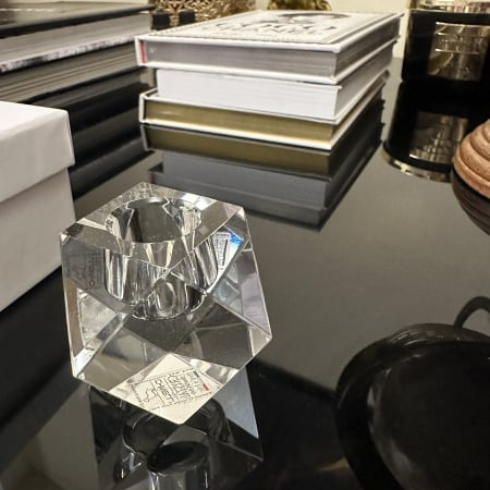 Sfeșnic din cristal SINGOLO GLITTER by Chinelli, made in Italy [3]