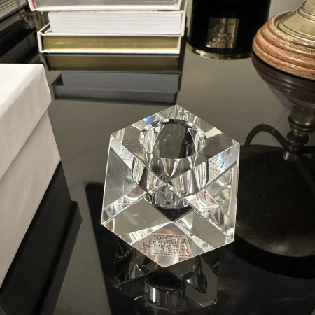 Sfeșnic din cristal SINGOLO GLITTER by Chinelli, made in Italy [0]