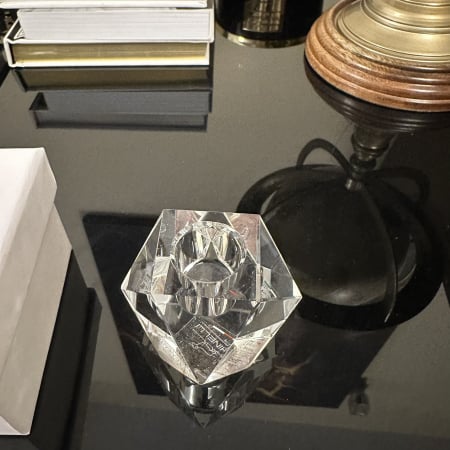 Sfeșnic din cristal SINGOLO GLITTER by Chinelli, made in Italy [2]