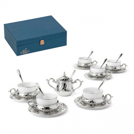 Silver Tea Set for Six by Chinelli - made in Italy [0]