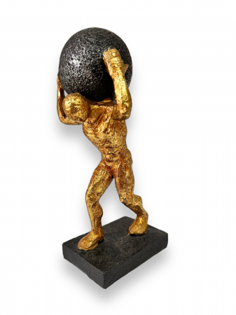 Cadouri majorat - Statueta Atlas ce tine pe umeri bolta cereasca, Golden