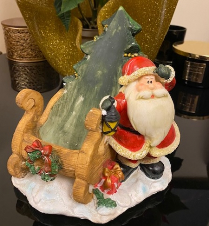 Suport sticla vin Mos Craciun, 20 x 20 cm [0]