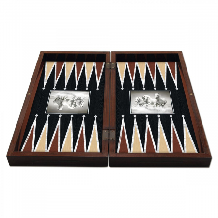 Joc de Table Backgammon Horses Black [1]
