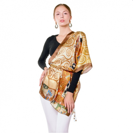 The Lady in Gold Esarfa Matase  - Gustav Klimt [2]