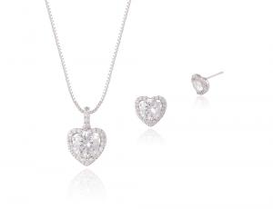 Set Cercei si Colier Romantic Hearts Borealy [2]