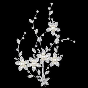 Tiară Flower White Pearl & Cristals [4]