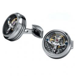 Set Butoni Tourbillon Luxury Silver si Note pad Black Hugo Boss - personalizabil [1]