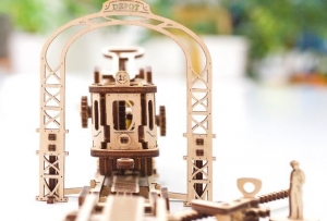 Tramvai cu statie Puzzle 3D Mecanic [1]