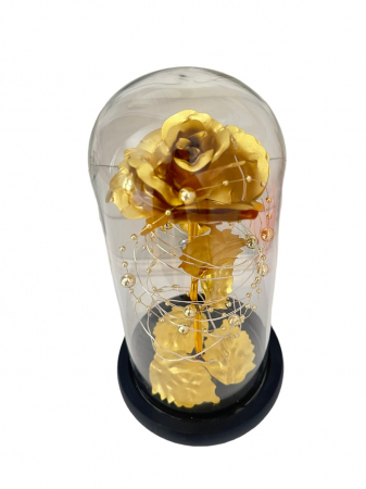 Trandafir in Cupola Golden Rose Cadou de Craciun [4]