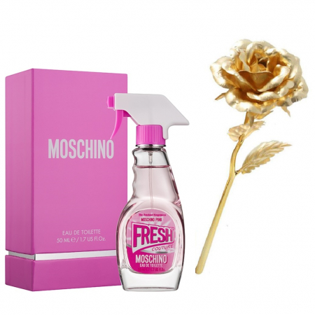 Trandafir Aur 24k & MOSCHINO Apa de toaleta Pink Fresh, 30 ml [0]