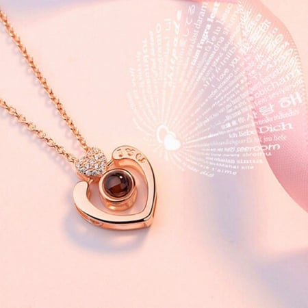 Set LOVE- Trandafir Aur 24k si Colier Mesaj in Cristal [1]