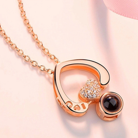 Set LOVE- Trandafir Aur 24k si Colier Mesaj in Cristal [6]