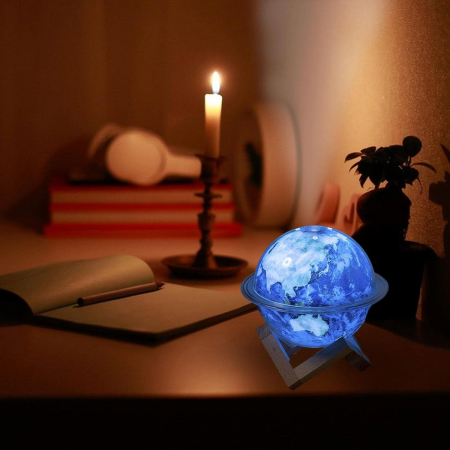 Umidificator Pamantul, 2 moduri de ceață, lumini de noapte cu LED [2]