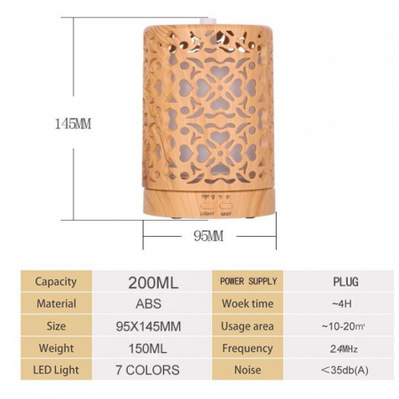 Umidificator Ultrasonic Wood Dentelle [5]