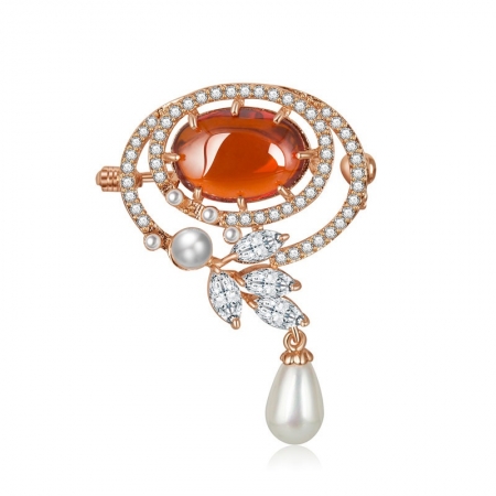 Gold Brooche With Pearls, by Borealy [0]