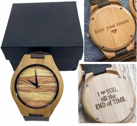 Wood Watch for Men - Ceas lemn ecologic personalizabil [0]