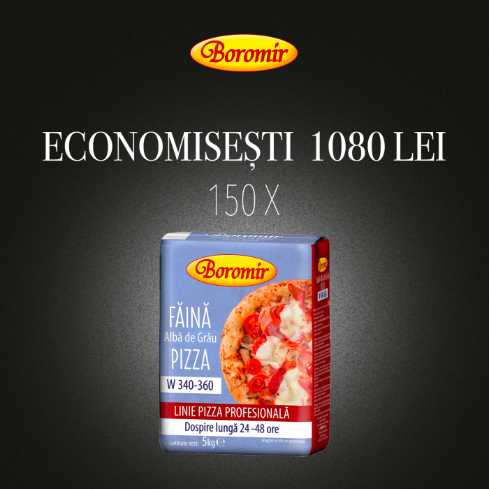 Pachet (150BUC*FAINA ALBA DE GRAU PENTRU PIZZA 5KG) [1]