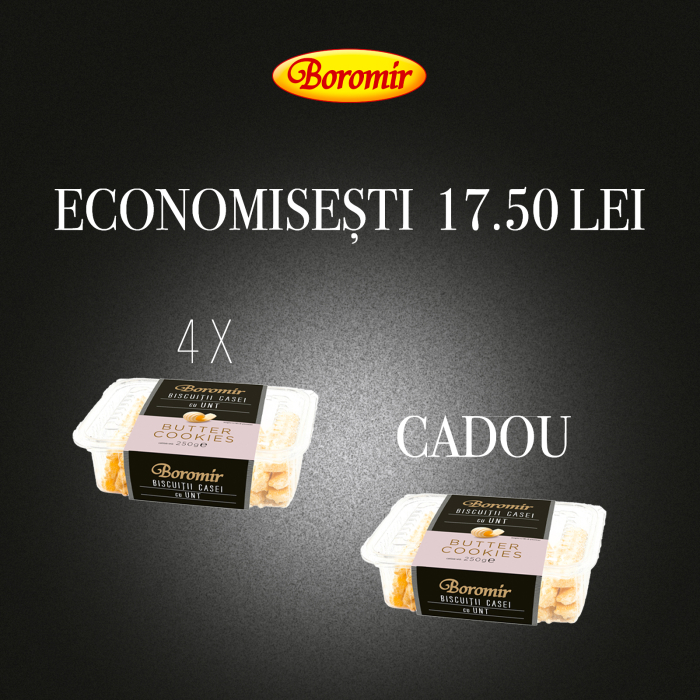 Pachet (4BUC*BISCUITII CASEI CU UNT 250G+1*BISCUITII CASEI CU UNT 250G CADOU) [1]