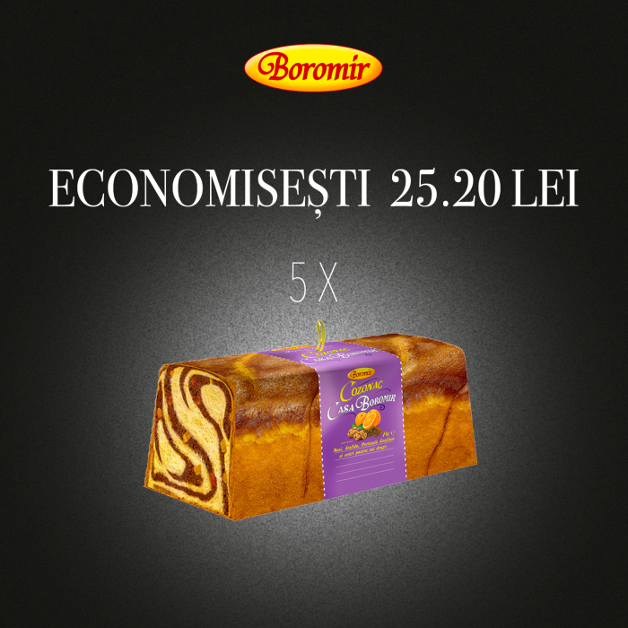 Pachet (5BUC*COZONAC CASA BOROMIR NUCI STAF.PORT.CONF.1KG CUTIE) [1]