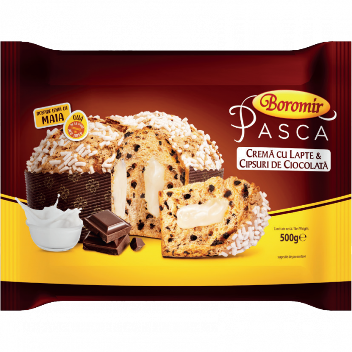Pasca cu crema de lapte, frisca si cipsuri ciocolata [1]