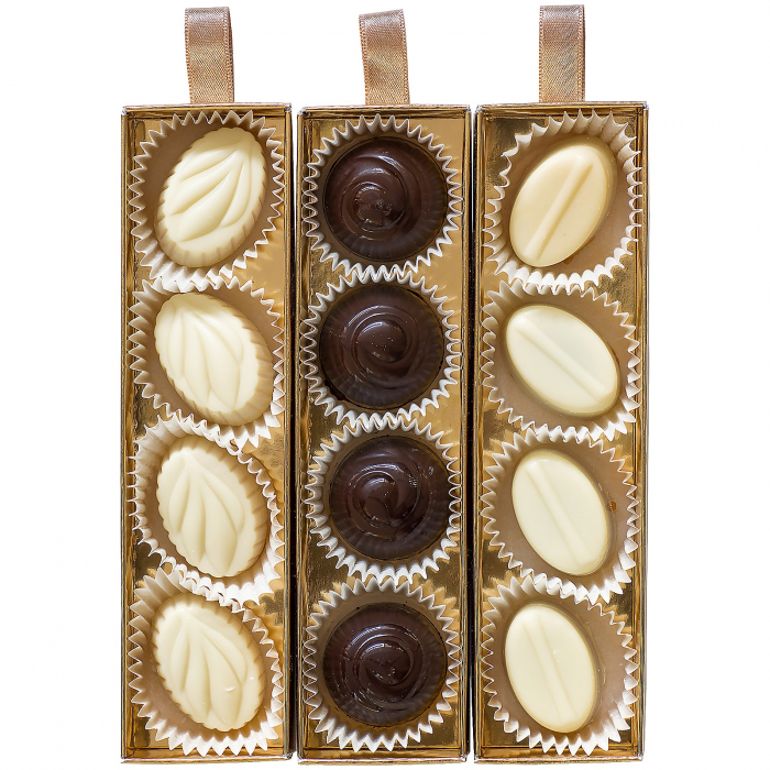 Praline Artizanale de Ciocolată cu Unt de Arahide, Caramel Sărat și Cremă Alunetta - 140g [2]