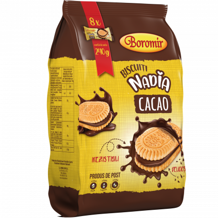 Biscuiți Nadia cu cremă de cacao 240g [1]