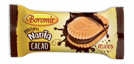 Produse de post - Biscuiți Nadia cu cremă de cacao 30g